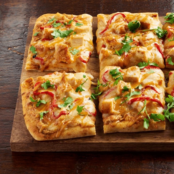 Shareable Thai Chicken Flatbread