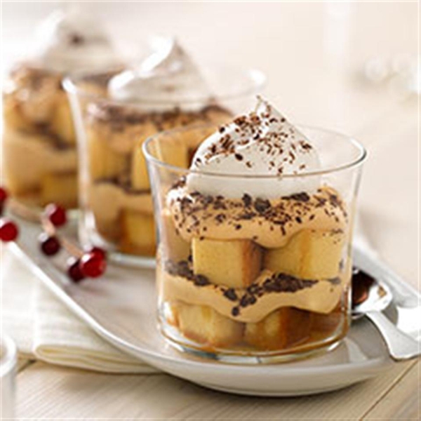 Caramel-Macchiato Tiramisu Parfaits