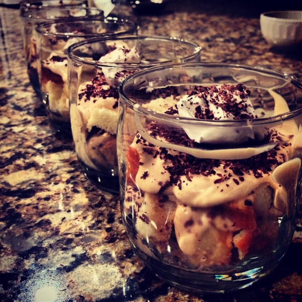 Caramel-Macchiato Tiramisu Parfaits