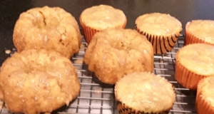 Carrot Cake Muffins with Cinnamon Glaze
