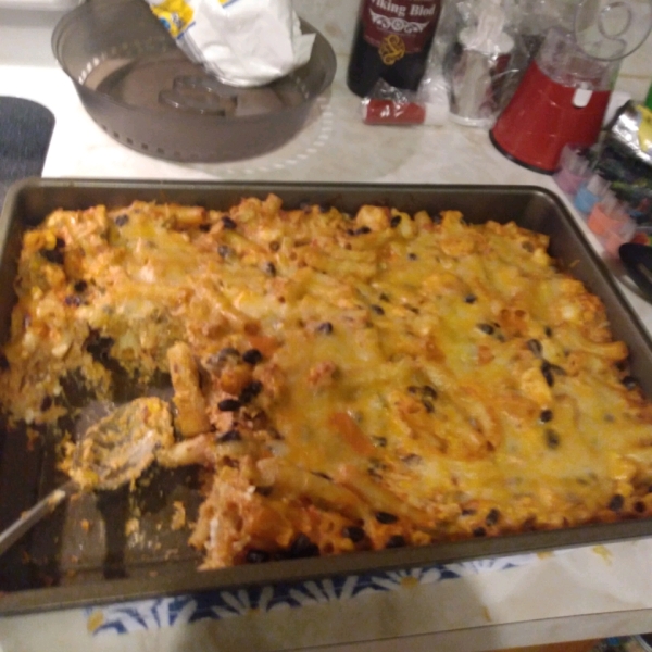 Chicken Fajita Pasta Bake