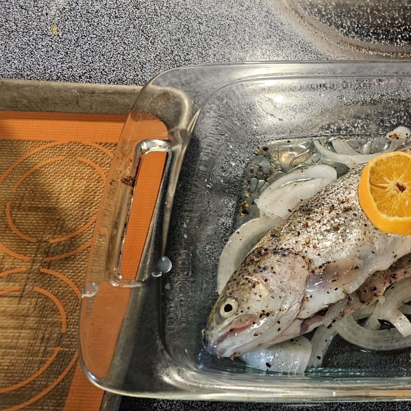 Baked Fresh Rainbow Trout