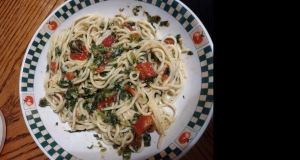 Fire-Roasted Tomato and Spinach Pasta