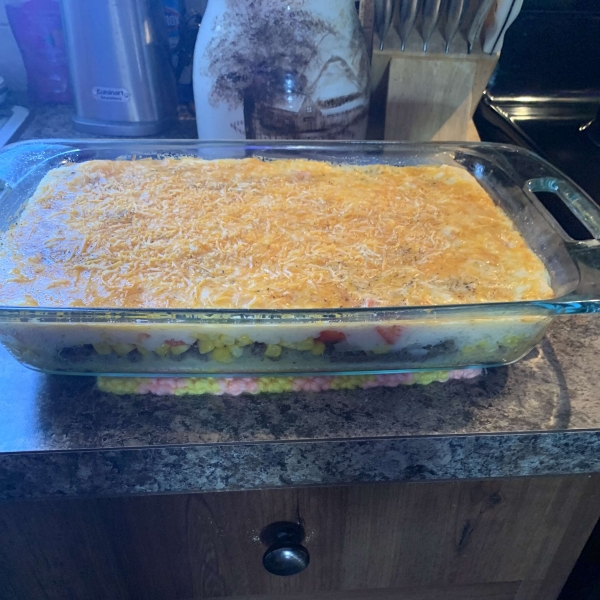 Ground Beef and Mashed Potato Casserole