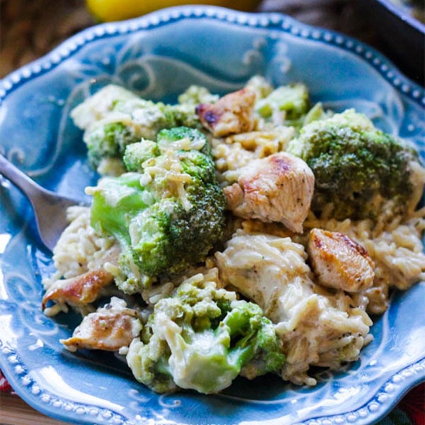 Creamy Lemon Chicken and Rice