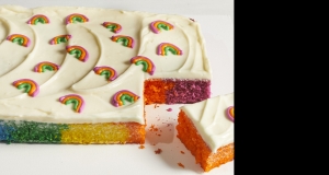 Rainbow Sheet Cake