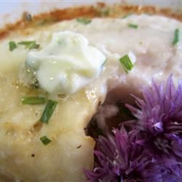 Baked Butterfish Saratoga