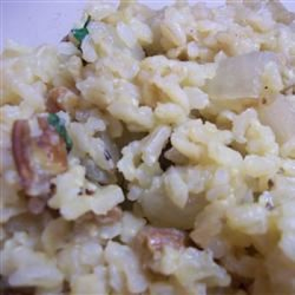 Quick Brown Rice and Mushroom Pilaf