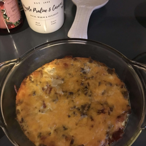 Low-Carb Bacon Cheeseburger Casserole