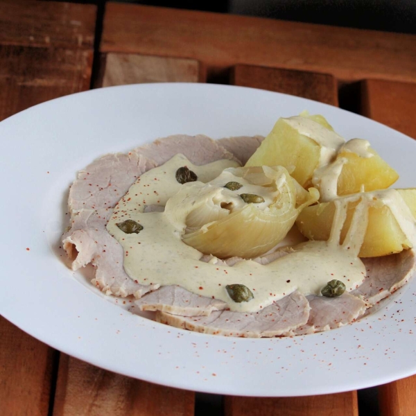 Instant Pot® Vitello Tonnato (Poached Veal with Tonnato Sauce)