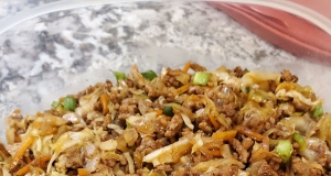 Keto Beef Egg Roll Slaw