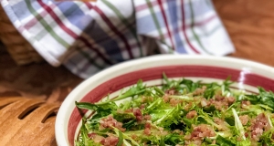 Frisee Salad with Hot Bacon Dressing