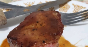 Minute Steaks with Barbecue Butter Sauce