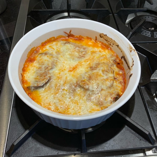 Cheesy Eggplant Parmesan Casserole