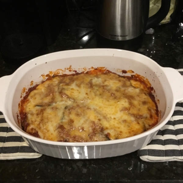 Cheesy Eggplant Parmesan Casserole