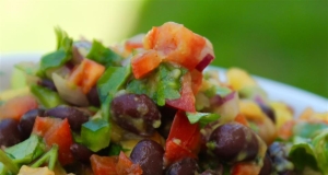 Black Bean Salad with Peaches