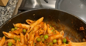 Pasta with Bacon and Peas