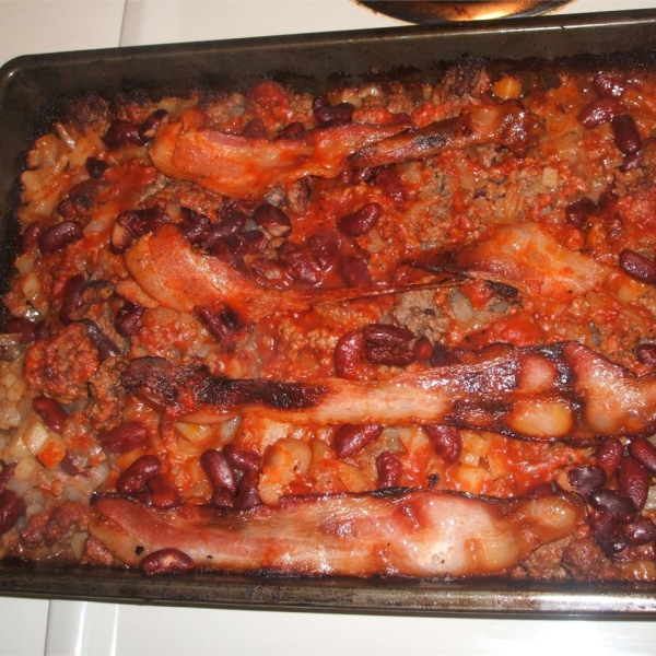 Hamburger, Potato, and Kidney Bean Casserole