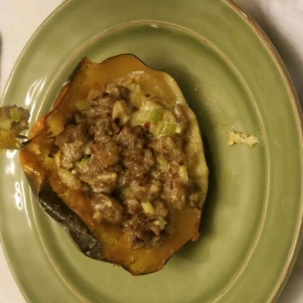 Squasage (Sausage-Stuffed Squash)