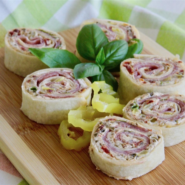 After School Antipasto Pinwheel Sandwiches