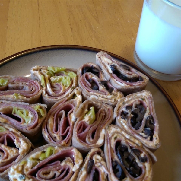 After School Antipasto Pinwheel Sandwiches