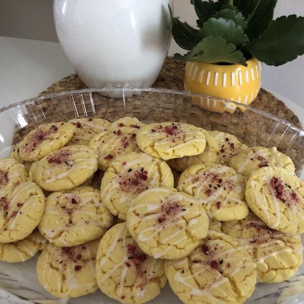 Easy Lemon Cake Cookies with Icing