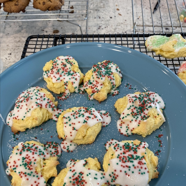 Easy Lemon Cake Cookies with Icing