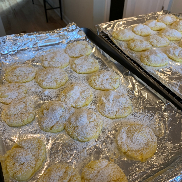 Easy Lemon Cake Cookies with Icing