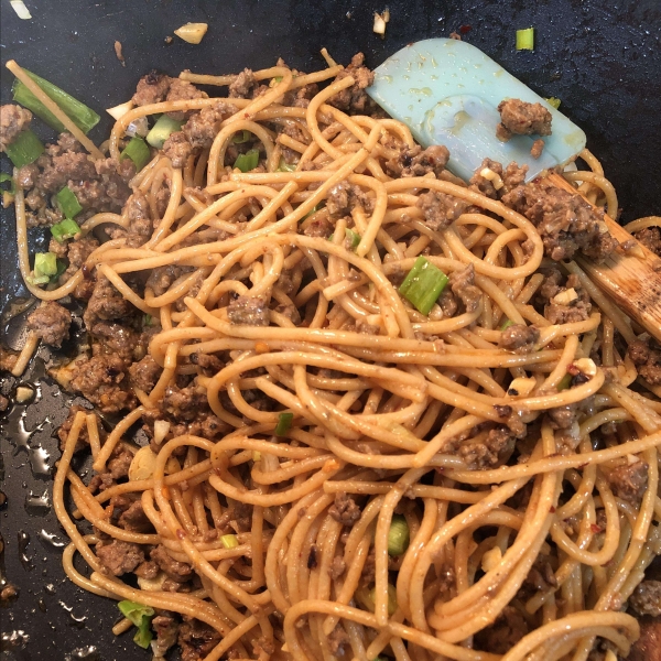 Shrimp and Noodles with Chili Crisp Sauce