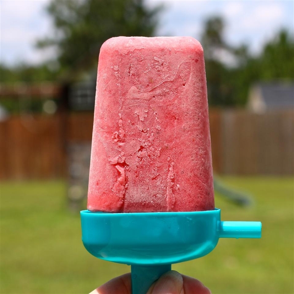 Frozen Strawberry Smoothie Bars