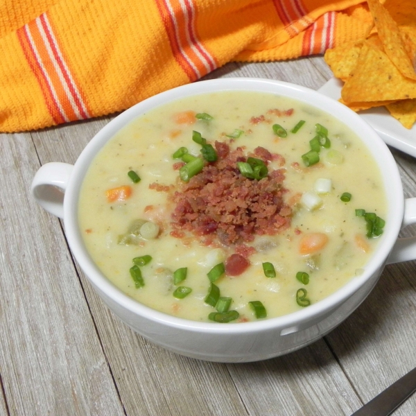 Creamy Slow Cooker Potato Cheese Soup