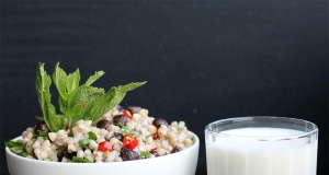 Buckwheat & Chickpea Pesto Salad