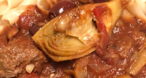 Slow Cooker Mediterranean Beef with Artichokes
