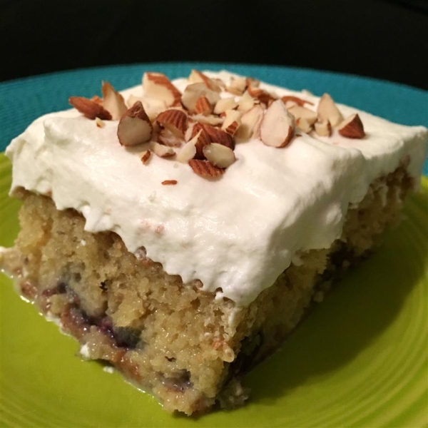 Almond Cherry Tres Leches Cake