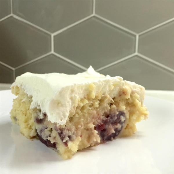Almond Cherry Tres Leches Cake
