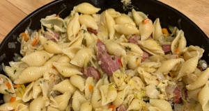 Pasta with Kielbasa and Sauerkraut