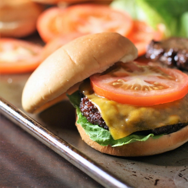 Air Fryer Hamburgers
