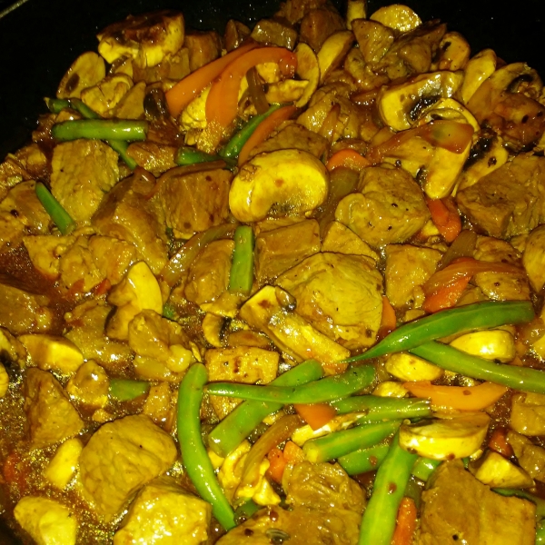 Honey-Soy Pork and Vegetables
