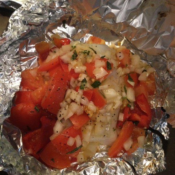 Baked Cod in Foil