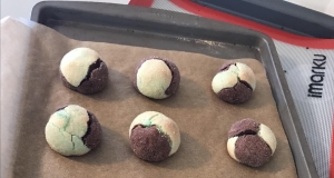 Chocolate-Mint Marble Cookies