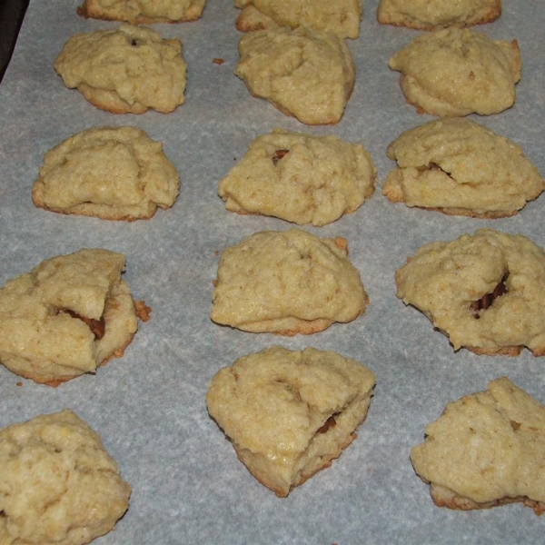 Sugared Danish Butter Cookies with Pecan Halves