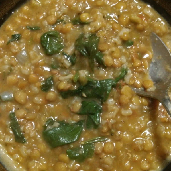 Easy Spinach Lentil Soup