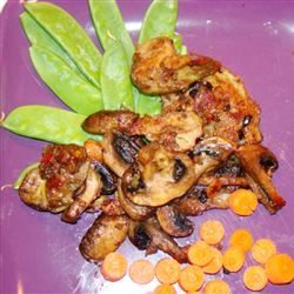 Chicken Livers with Bacon