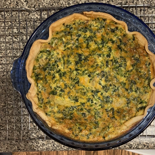 Quick Spinach Quiche