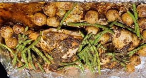 Greek Lemon Chicken and Potato Bake