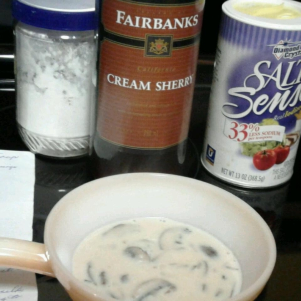 Creamy Sherry Mushroom Soup