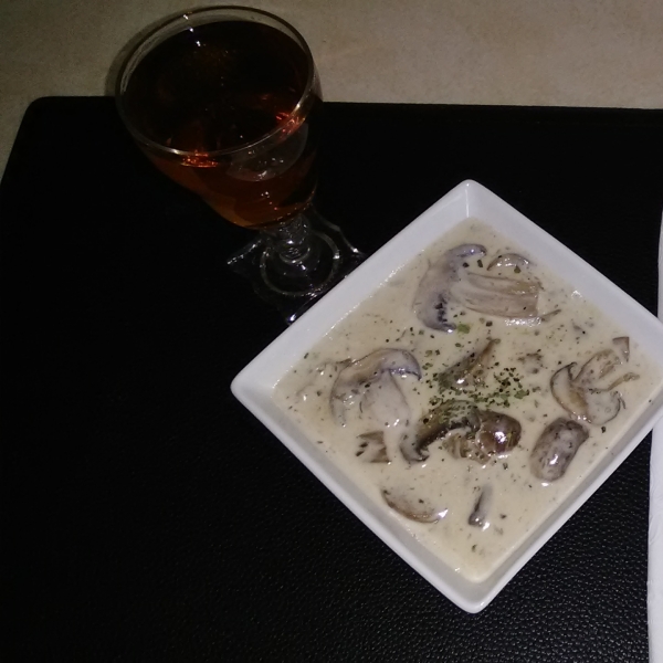 Creamy Sherry Mushroom Soup