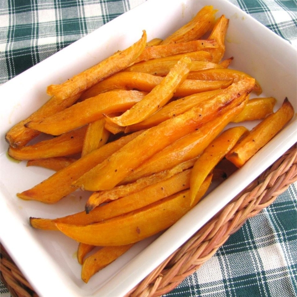 Sweet and Spicy Sweet Potato Baked Fries!