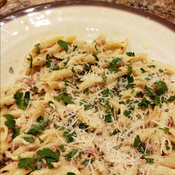 Pasta Carbonara with Chicken