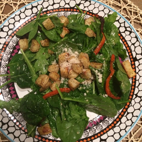 Roasted Sweet Potato and Rocket Salad